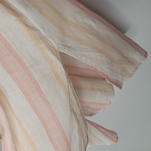 Anthropologies Antibes Blanc linen blouse small - Picture 5 of 7